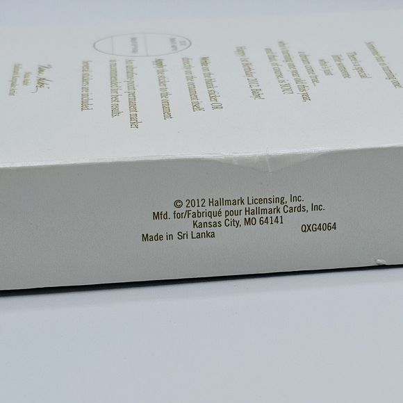 Hallmark Ornament Baby First Birthday Christmas Photo Celebrate Holiday Gift 5" - Picture 5 of 7